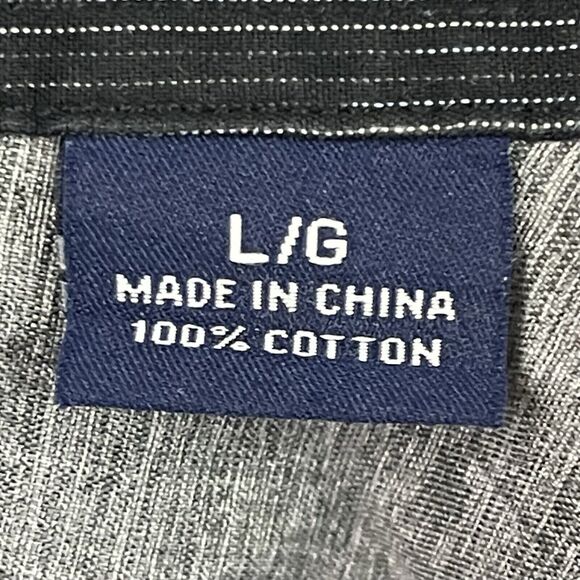 Tommy Bahama Shirt Mens Large Green Long Sleeve Striped Button Up Casual Cotton - Picture 3 of 13